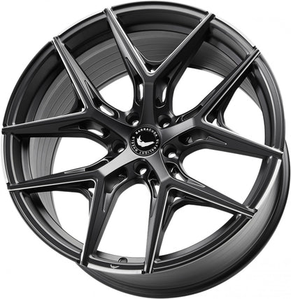 Barracuda Razzer mattblack PureSports gefräst 9.5x21 ET33 - LK5/114.3 ML73.1