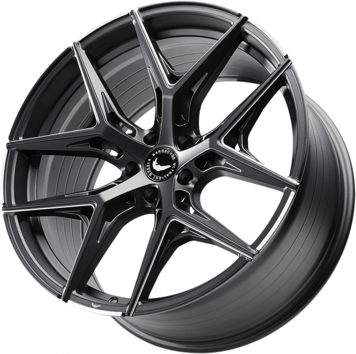 Barracuda Razzer mattblack PureSports gefräst 9.5x22 ET27 - LK5/112 ML73.1