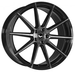 Barracuda Project 2.0 higloss-black brushed surface Alufelge 9.5x22 Zoll ET27 LK 5x112 ML73.1