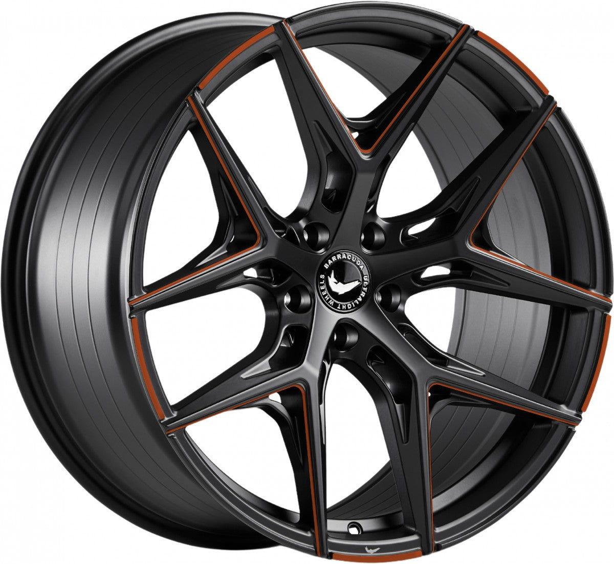 Barracuda Razzer mattblack copper PureSports gefräst 9.5x21 ET27 - LK5/112 ML73.1