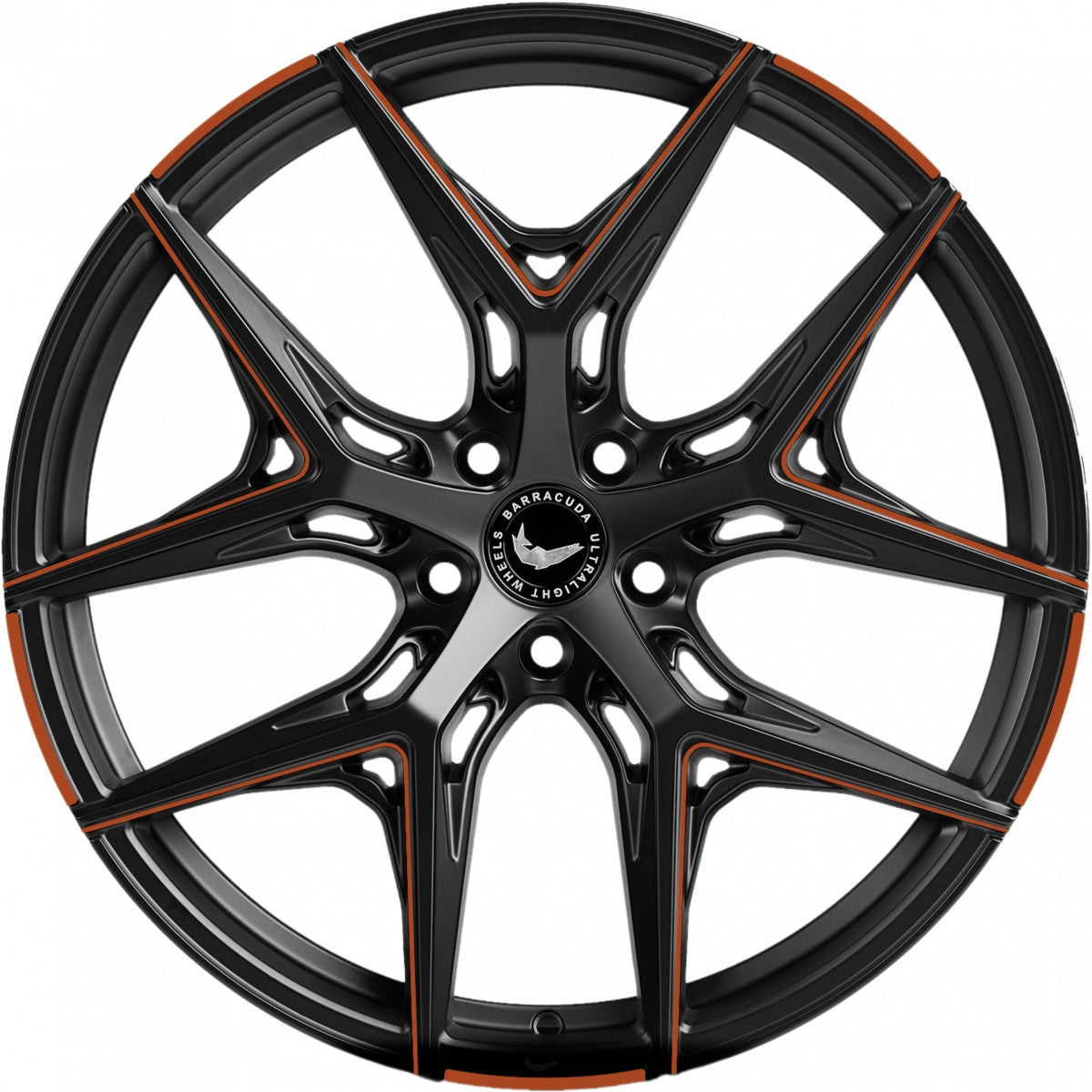 Barracuda Razzer mattblack copper PureSports gefräst 9.5x21 ET27 - LK5/112 ML73.1
