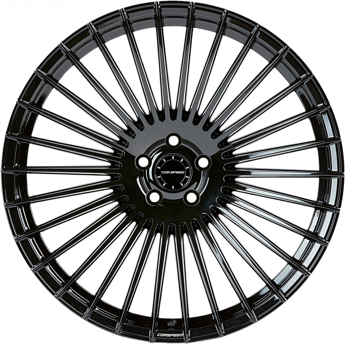 Corspeed Atmos higloss-black 9.5x21 ET15 - LK5/112 ML73.1 – Bild 2
