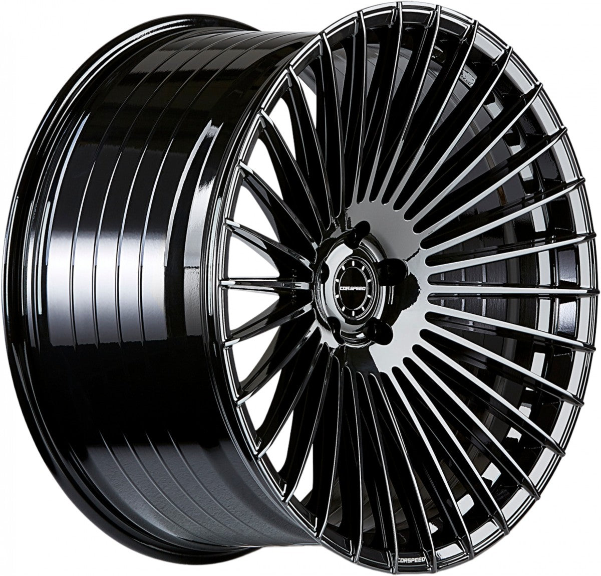 Corspeed Atmos higloss-black 9.5x21 ET15 - LK5/112 ML73.1 – Bild 3
