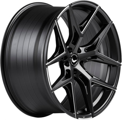 Barracuda Razzer mattblack PureSports gefräst 9.5x21 ET25 - LK5/112 ML73.1