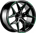 Barracuda Razzer flash green PureSports gefräst 8.5x19 ET40 - LK5/108 ML73.1