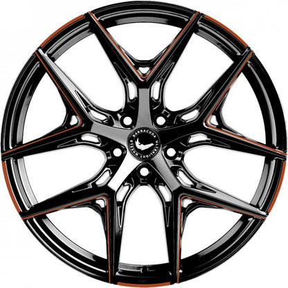 Barracuda Razzer flash copper PureSports gefräst Alufelge 8.5x20 Zoll ET43 LK 5x112 ML73.1 – Bild 2