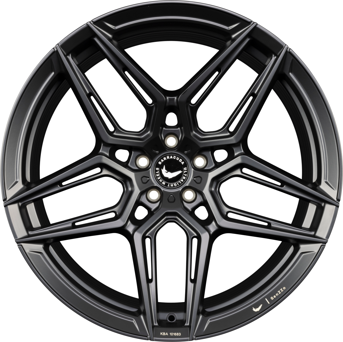 Barracuda Senzzo mattblack PureSports Alufelge 9x21 Zoll ET19 LK 5x112 ML73.1 – Bild 2