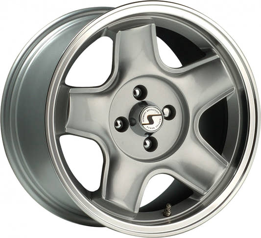 SchmidtRevolution Retro-ML highgloss silber Alufelge 7.5x16 Zoll ET35 LK 4x100 ML57