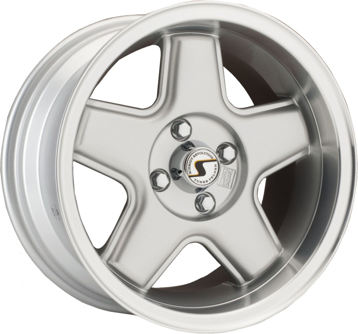 SchmidtRevolution Retro-ML highgloss silber poliert Alufelge 7x15 Zoll ET25 LK 4x100 ML57