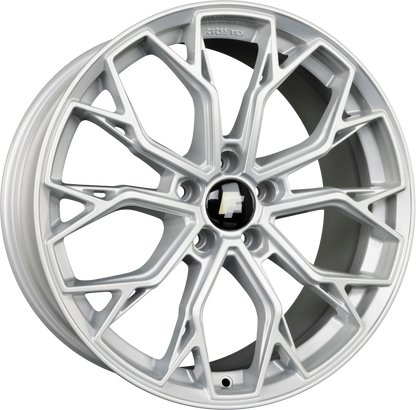 FF-Wheels FF02 Silver Painted Alufelge 8x18 Zoll ET35 LK 5x120 ML72.6 – Bild 2