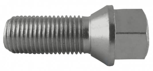 Jania Radschraube Kegelbund 60° M14x1,5x33 SW17 silber 20 Stk.