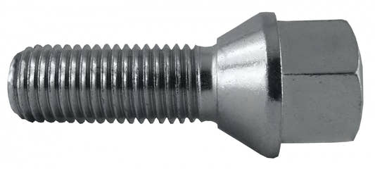 Jania Radschraube Kegelbund 60° M12x1,5x30 SW17 silber 20 Stk.