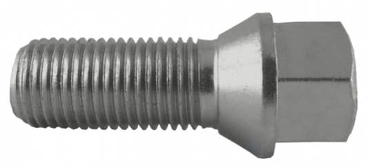 Jania Radschraube Kegelbund 60° M14x1,25x30 SW17 silber 20 Stk.