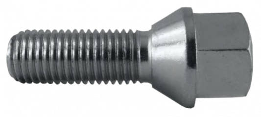 Jania Radschraube Kegelbund 60° M12x1,5x40 SW17 silber 20 Stk.