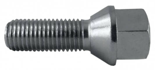 Jania Radschraube Kegelbund 60° M12x1,5x35 SW17 silber 20 Stk.