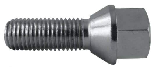Jania Radschraube Kegelbund 60° M12x1,5x32 SW17 silber 20 Stk.