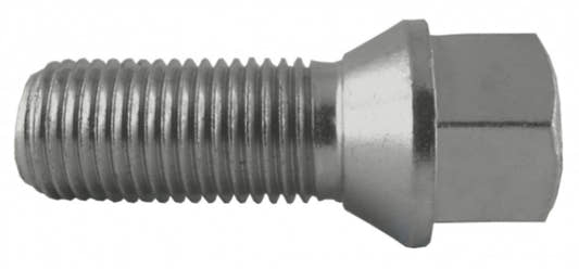 Jania Radschraube Kegelbund 60° M14x1,5x60 SW17 silber 20 Stk.