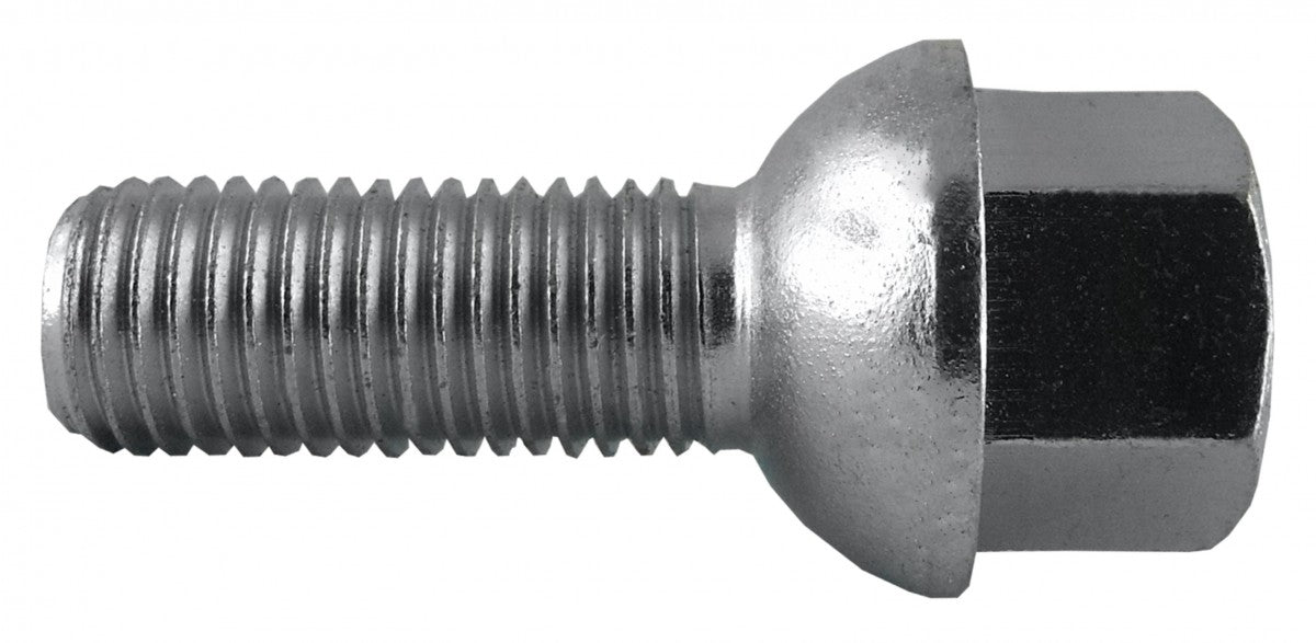 Jania Radschraube Kugelbund R12 M12x1,5x35 SW17 silber 20 Stk.
