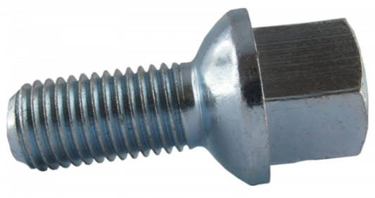 Jania Radschraube Kugelbund R13 M12x1,5x24 SW17 silber 20 Stk.