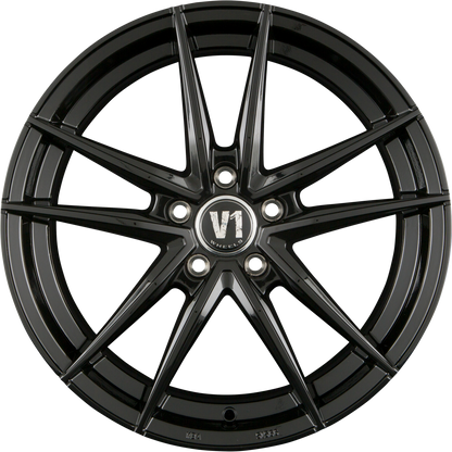 V1 Wheels V3 Schwarz Glanz Lackiert SW+ Alufelge 8x18 Zoll ET45 LK 5x112 ML74.1