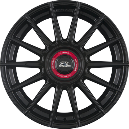 MM-Concepts MM04 Black Red Ring Alufelge 8x18 Zoll ET45 LK 5x108 ML72.6