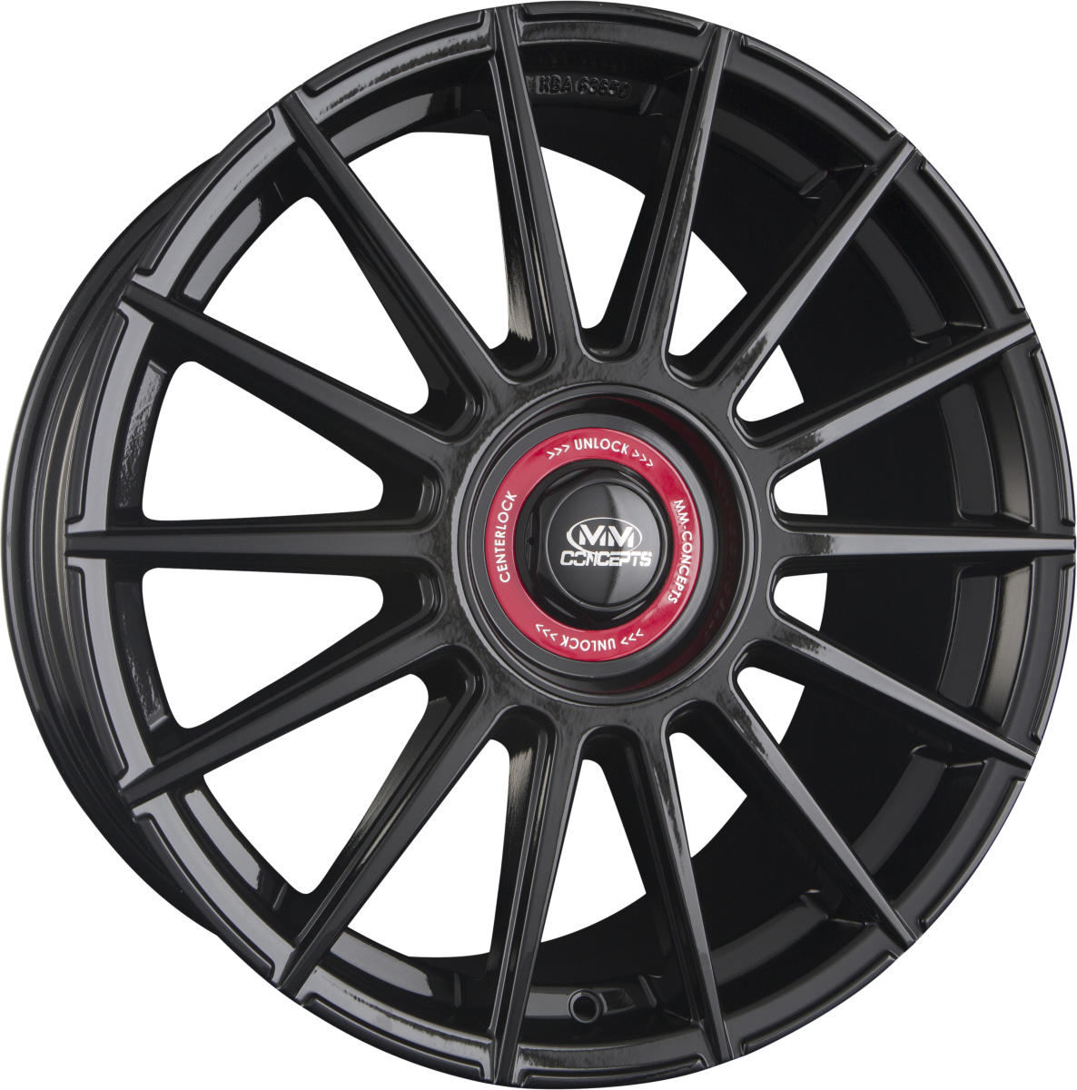 MM-Concepts MM04 Black Red Ring Alufelge 8x18 Zoll ET45 LK 5x108 ML72.6 – Bild 2