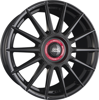 MM-Concepts MM04 Black Red Ring Alufelge 8x18 Zoll ET45 LK 5x108 ML72.6 – Bild 2