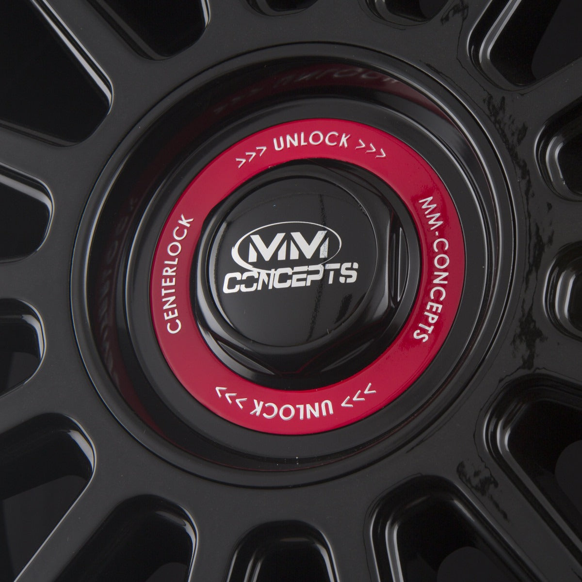 MM-Concepts MM04 Black Red Ring Alufelge 8x18 Zoll ET45 LK 5x108 ML72.6 – Bild 4