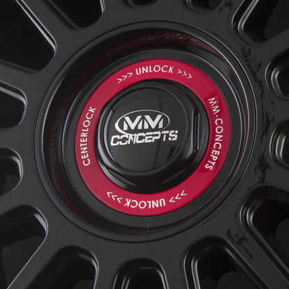 MM-Concepts MM04 Black Red Ring Alufelge 8x18 Zoll ET45 LK 5x108 ML72.6 – Bild 4