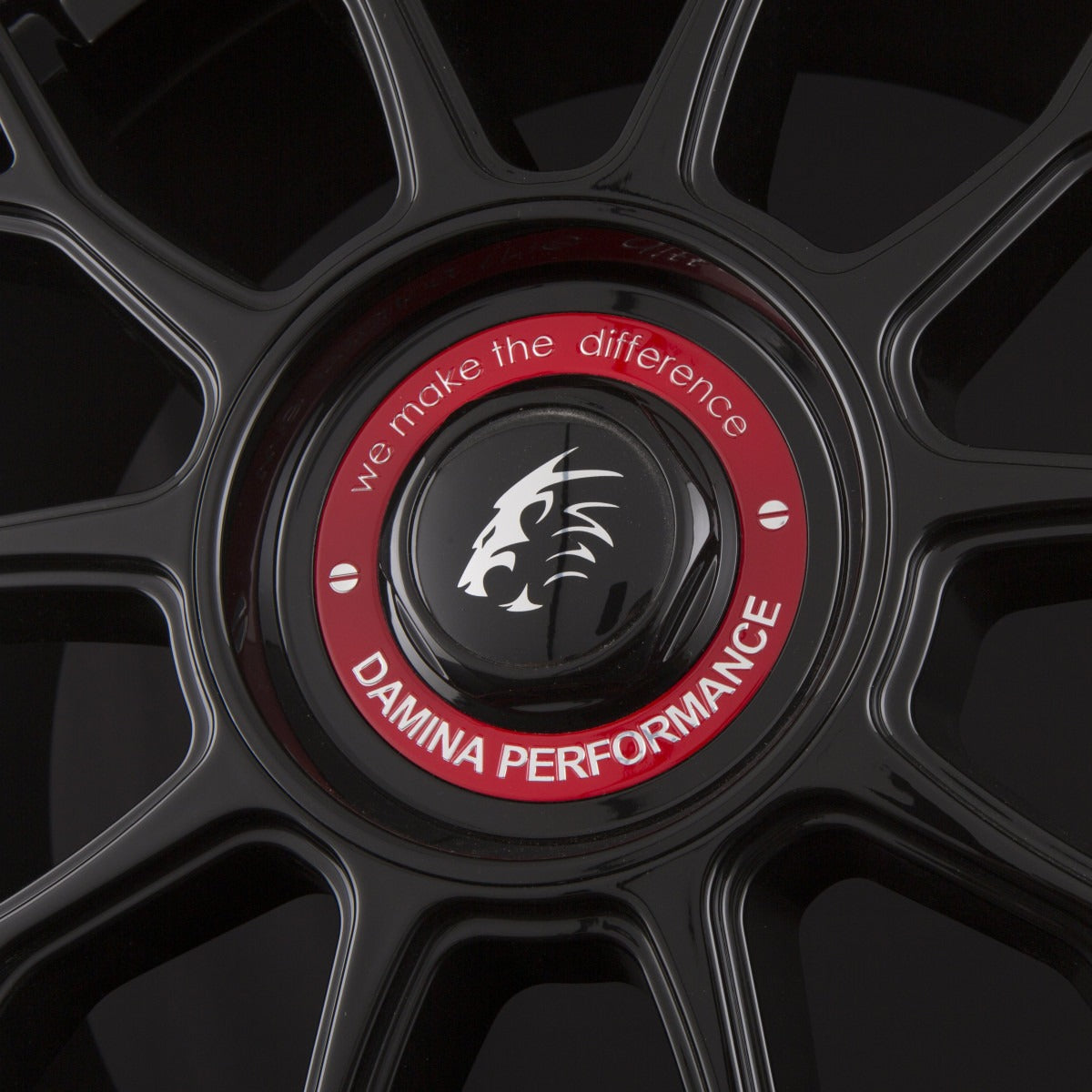 Damina Performance DM10 Black Red Ring Alufelge 8.5x19 Zoll ET35 LK 5x112 ML72.6
