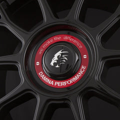 Damina Performance DM10 Black Red Ring Alufelge 8.5x19 Zoll ET35 LK 5x112 ML72.6