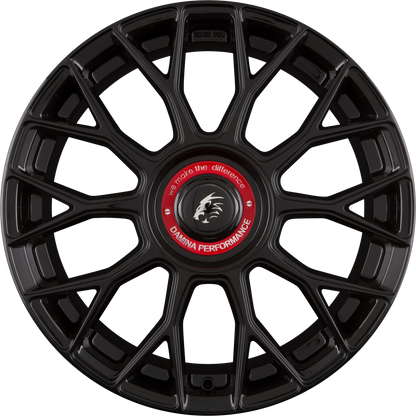 Damina Performance DM10 Black Red Ring Alufelge 8x18 Zoll ET30 LK 5x112 ML72.6