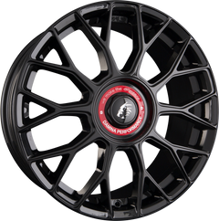 Damina Performance DM10 Black Red Ring Alufelge 8x18 Zoll ET35 LK 5x112 ML72.6
