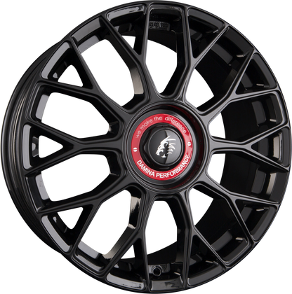 Damina Performance DM10 Black Red Ring Alufelge 8x18 Zoll ET35 LK 5x112 ML72.6