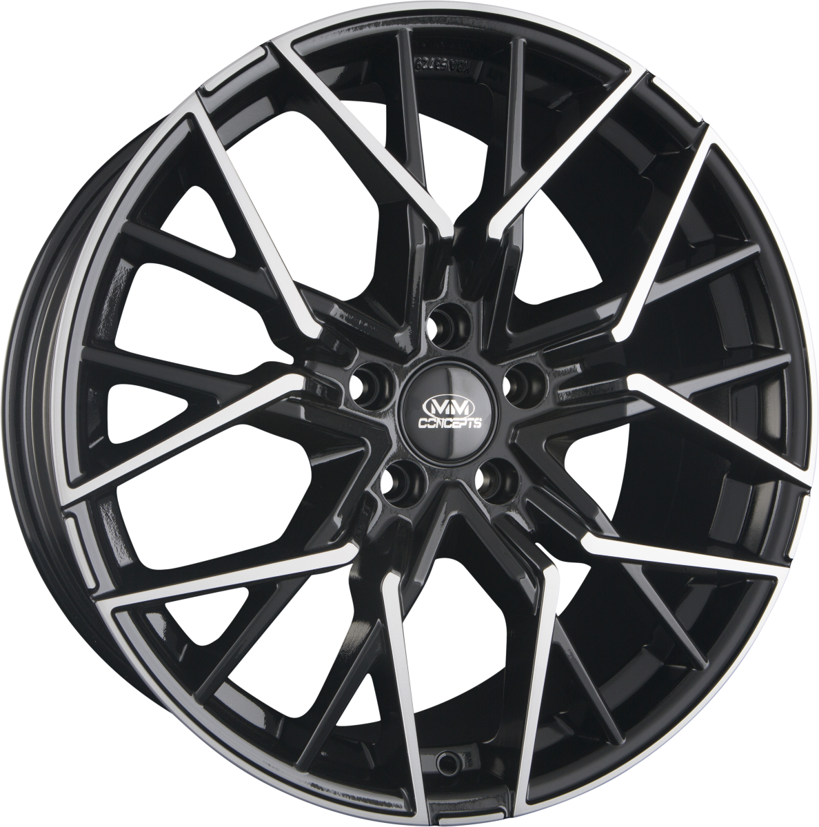MM-Concepts MM06 Black Polished Alufelge 8.5x19 Zoll ET25 LK 5x112 ML66.6 – Bild 2