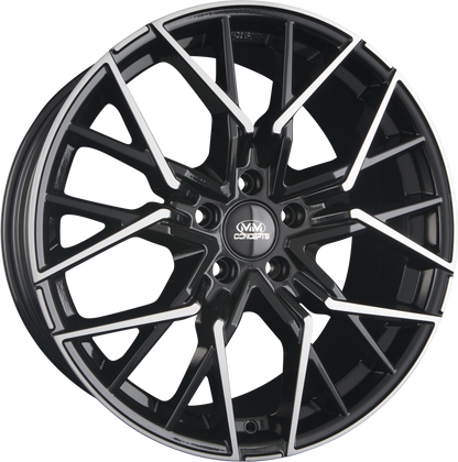 MM-Concepts MM06 Black Polished Alufelge 8.5x19 Zoll ET25 LK 5x112 ML66.6 – Bild 2