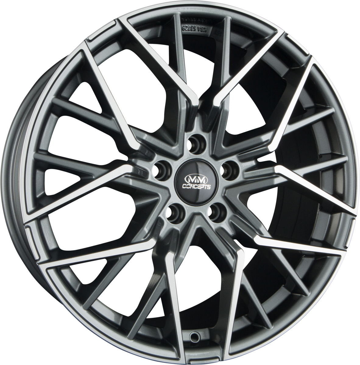 MM-Concepts MM06 Anthracite Polished Alufelge 8.5x19 Zoll ET25 LK 5x112 ML66.6 – Bild 2