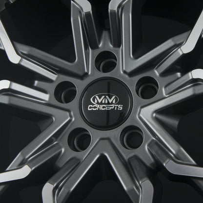 MM-Concepts MM06 Anthracite Polished Alufelge 8.5x19 Zoll ET25 LK 5x112 ML66.6 – Bild 5