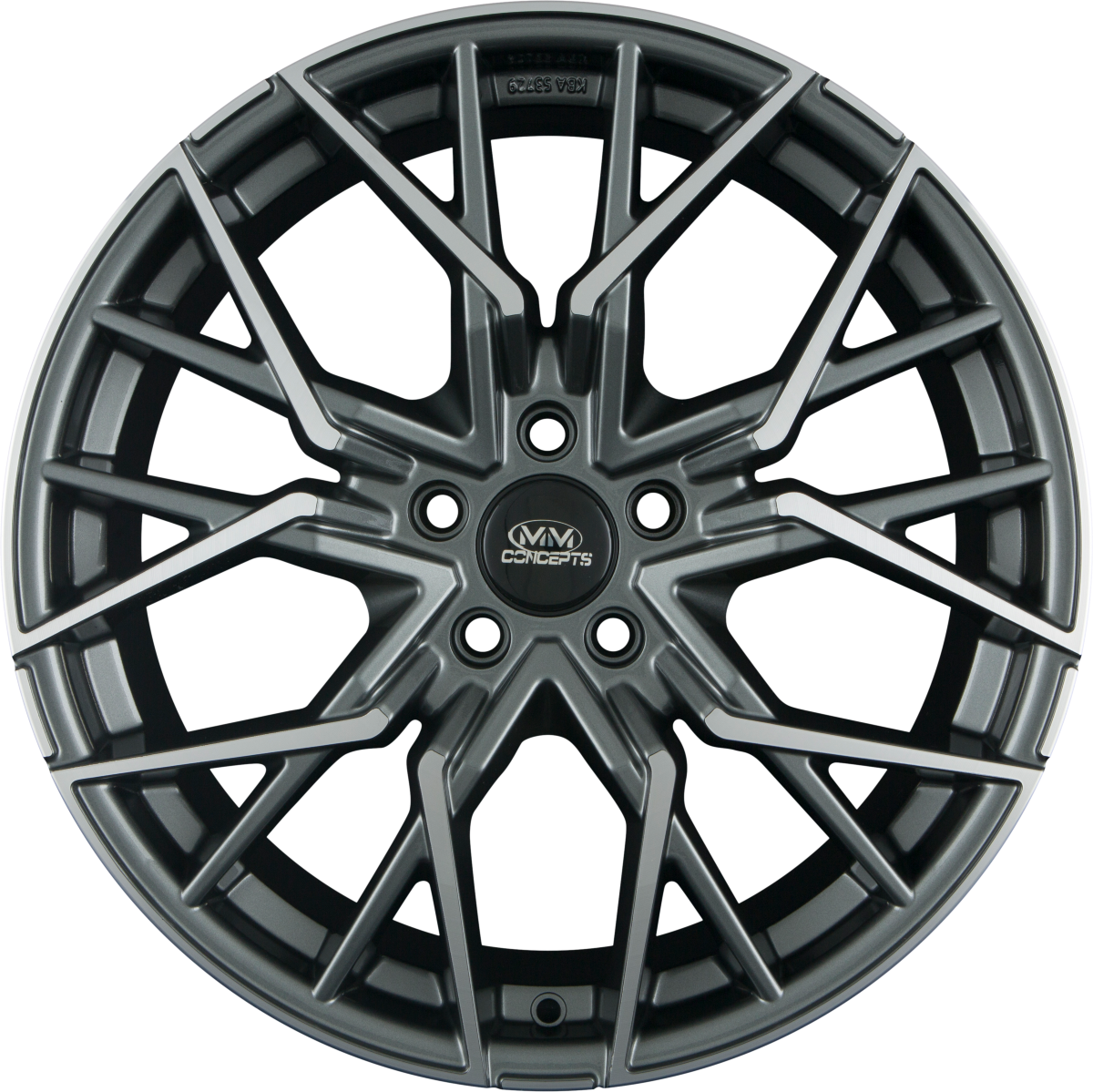 MM-Concepts MM06 Anthracite Polished Alufelge 8.5x19 Zoll ET45 LK 5x112 ML66.6