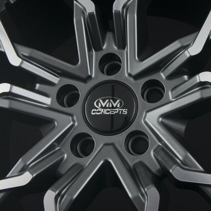 MM-Concepts MM06 Anthracite Polished Alufelge 8.5x19 Zoll ET45 LK 5x112 ML66.6 – Bild 5
