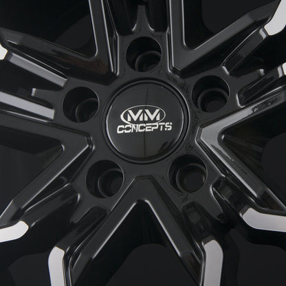 MM-Concepts MM06 Black Polished Alufelge 8x18 Zoll ET45 LK 5x112 ML66.6 – Bild 4