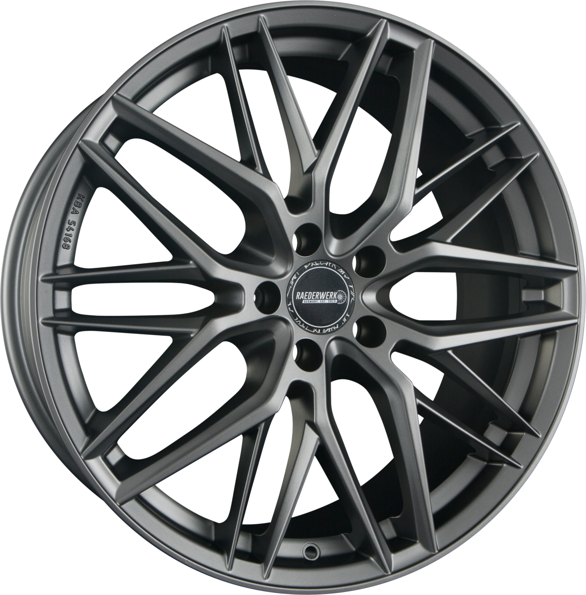 Raederwerk RW0.1 Grey Matt Alufelge 8.5x19 Zoll ET35 LK 5x120 ML72.6 – Bild 2