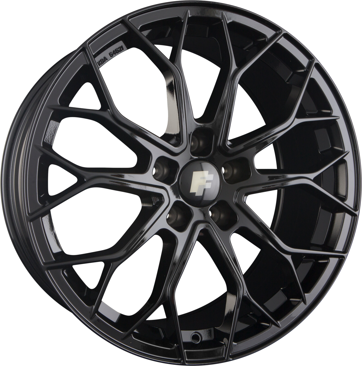 FF-Wheels FF01 Black Painted Alufelge 8.5x19 Zoll ET35 LK 5x112 ML66.6 – Bild 2