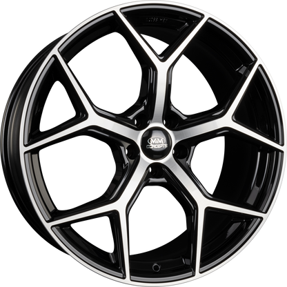 MM-Concepts MM08 Black Polished Alufelge 9x21 Zoll ET20 LK 5x112 ML66.6 – Bild 2