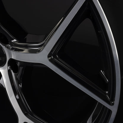 MM-Concepts MM08 Black Polished Alufelge 9x21 Zoll ET38 LK 5x112 ML66.6 – Bild 4
