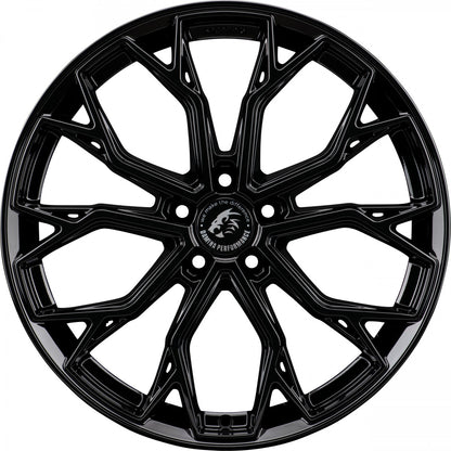 Damina Performance DM18 black painted 8.5x20 ET45 - LK5/112 ML66.6 – Bild 2
