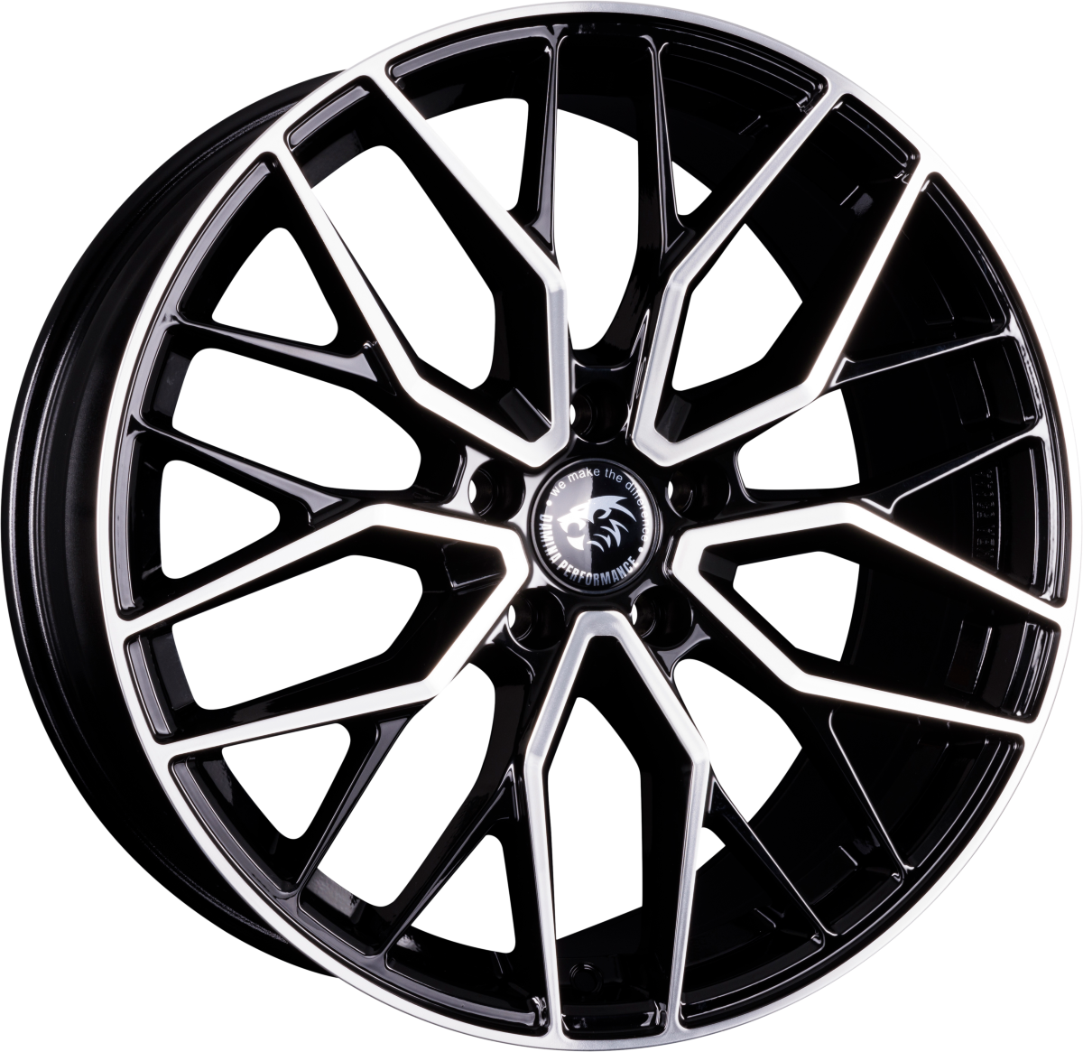 Damina Performance DM20 Black Polished Alufelge 8.5x19 Zoll ET35 LK 5x120 ML72.6 – Bild 2