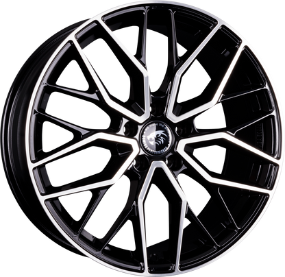 Damina Performance DM20 Black Polished Alufelge 8.5x19 Zoll ET35 LK 5x120 ML72.6 – Bild 2