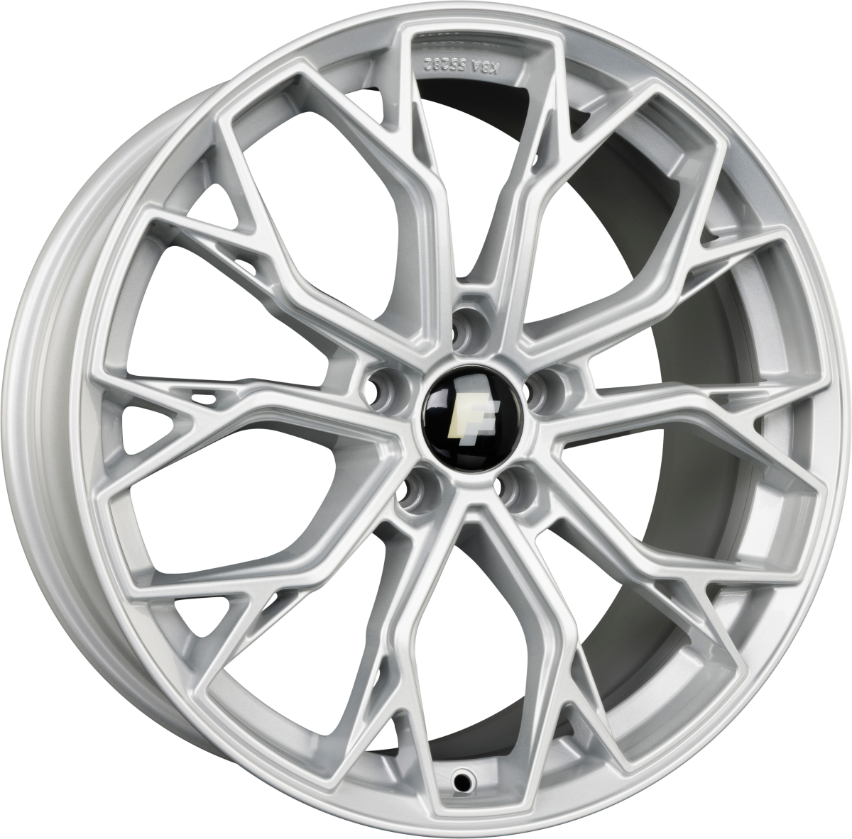 FF-Wheels FF02 Silver Painted Alufelge 8.5x19 Zoll ET35 LK 5x120 ML72.6 – Bild 2
