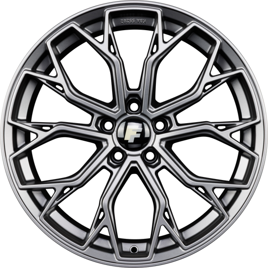 FF-Wheels FF02 Grau Matt Alufelge 8.5x19 Zoll ET45 LK 5x112 ML66.6
